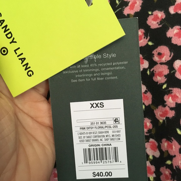 Sandy Liang XXS Pink Ditsy Floral Sweatshirt - Picture 6 of 9